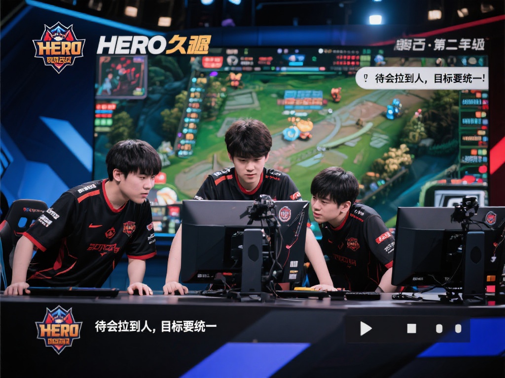 Hero久竞赛中语音回放:统一目标拉人配合制胜 前言
在竞争激烈的电子竞技赛场上,即时